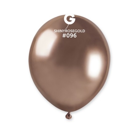 50 BALLONS SHINY ROSE GOLD LATEX 13CM 