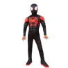 DEGUISEMENT SPIDERMAN MILES MORALES NOIR EFFET MUSCLE TAILLE 5-6 ANS 