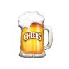 BALLON METALLIQUE CHOPE DE BIERE 89CM 