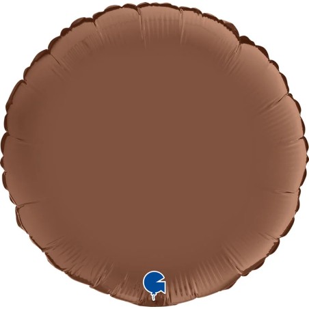 BALLON METALLIQUE ROND CHOCOLAT 46CM 