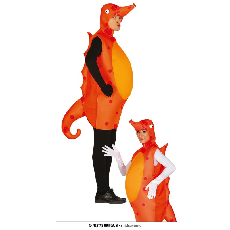 DEGUISEMENT HYPOCAMPE ORANGE TAILLE UNIQUE DEGUISEMENT HYPOCAMPE ORANGE TAILLE UNIQUE