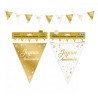 GUIRLANDE FANIONS JOYEUX ANNIVERSAIRE OR 6METRES 