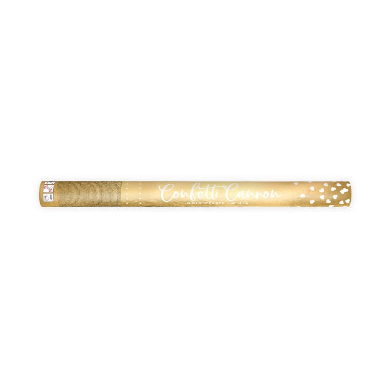 CANON CONFETTIS COEUR DORE 60 CM CANON CONFETTIS COEUR DORE 60 CM