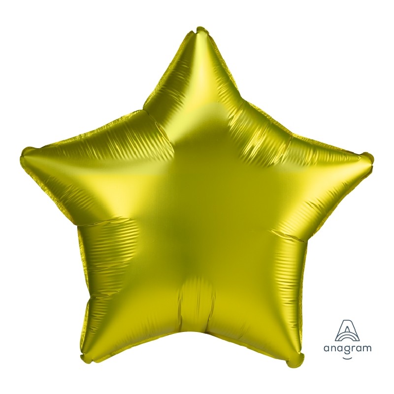 BALLON METALLIQUE ETOILE 43CM SATIN LEMON CITRON VERT BALLON METALLIQUE ETOILE 43CM SATIN LEMON CITRON VERT