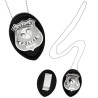 COLLIER BADGES DE POLICE EN ACIER 
