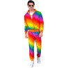 DEGUISEMENT JOGGING OU SURVETEMENT ARC-EN-CIEL ANNEE 80-90 TAILLE L