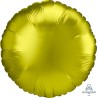 BALLON METALLIQUE ROND SATIN 43CM LEMON CITRON VERT 