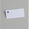 12 ETIQUETTES RECTANGLE BLANC 5 X 2.5 CM