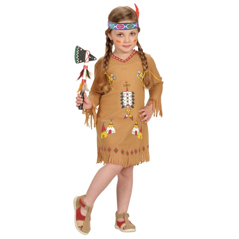 DEGUISEMENT ENFANT INDIENNE MARRON TAILLE 104 CM DEGUISEMENT ENFANT INDIENNE MARRON TAILLE 104 CM