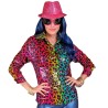 DEGUISEMENT CHEMISE PAILLETTE LEOPARD MULTICOLORE TAILLE S-M