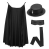SET DEGUISEMENT BANDIT ( ZORRO CAPE, CHAPEAU, MASQUE )