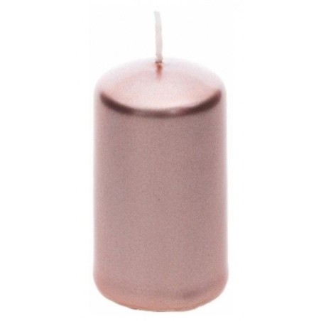 BOUGIE CYLINDRIQUE ROSE GOLD  4 CM X 6 CM 