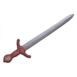 EPEE CHEVALIER LION ROUGE EN MOUSSE 12.35 X 50 CM 