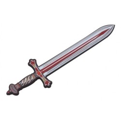 EPEE CHEVALIER LION ROUGE EN MOUSSE 12.35 X 50 CM 