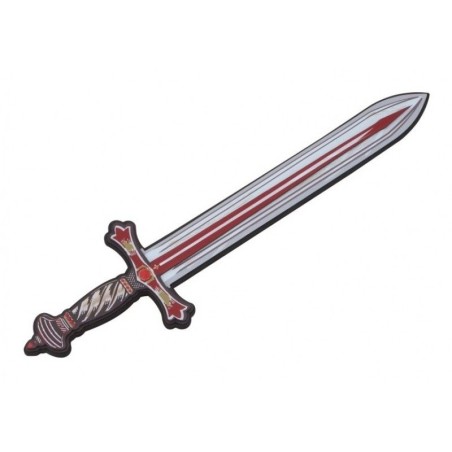 EPEE CHEVALIER LION ROUGE EN MOUSSE 12.35 X 50 CM 