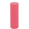 BOUGIE PILIER CANNELEE PINK LADY DIA 5 CM X 15 CM 