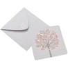 8 CARTES DE REMERCIEMENT + ENVELOPPES MON BAPTEME 10 CM X 10 CM 