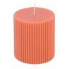 BOUGIE PILIER CANNELEE TANGERINE LADY DIA 7 CM X 7.5 CM HT