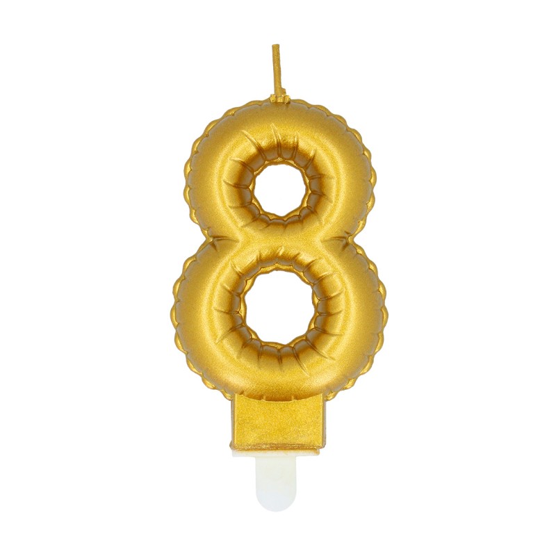 BOUGIE CHIFFRE 8 OR BOUGIE CHIFFRE 8 OR