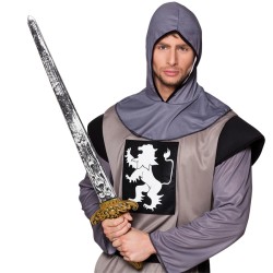 EPEE DE CHEVALIER ARGENT ET OR 88 CM 
