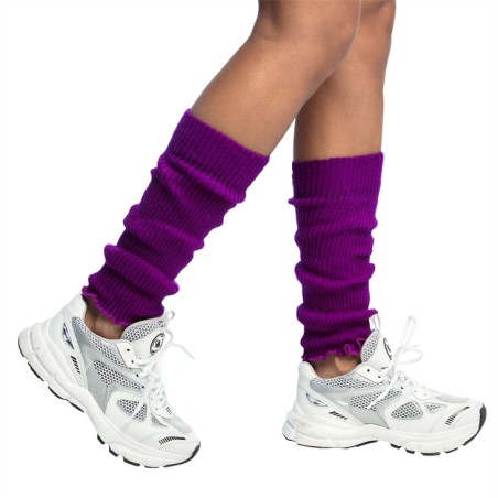 JAMBIERES OU GUETRES COULEUR  VIOLETTE ANNEES 80