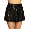 JUPE A SEQUINS NOIR TAILLE M 