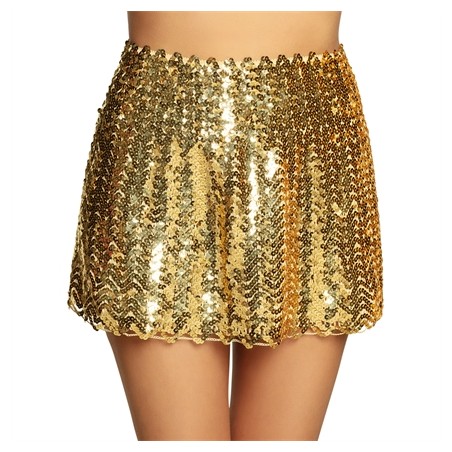 JUPE A SEQUINS OR TAILLE M 