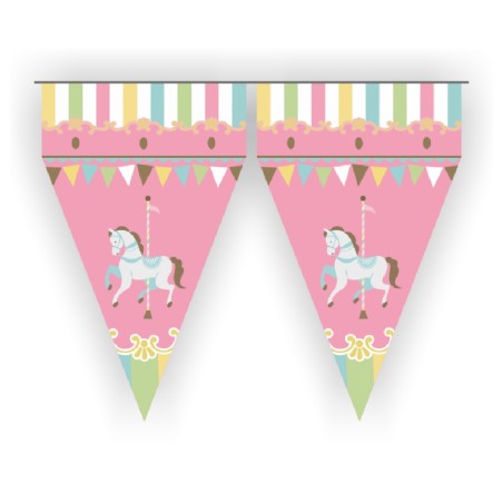 GUIRLANDE FANIONS THEME CAROUSEL 3 METRES