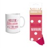 COFFRET CADEAU MEILLEURES MARRAINE MUG + CHAUSSETTES