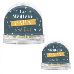 BOULE A NEIGE LE MEILLEUR PAPA C'EST TOI