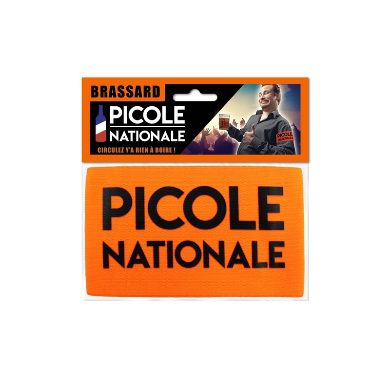 BRASSARD DE POLICE ORANGE FLUO PICOLE NATIONALE