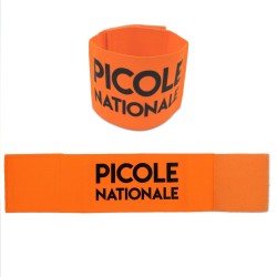BRASSARD DE POLICE ORANGE FLUO PICOLE NATIONALE