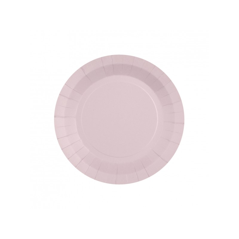 10 ASSIETTES CARTON RAINBOW RONDE ROSE PASTEL 18 CM 10 ASSIETTES CARTON RAINBOW RONDE ROSE PASTEL 18 CM