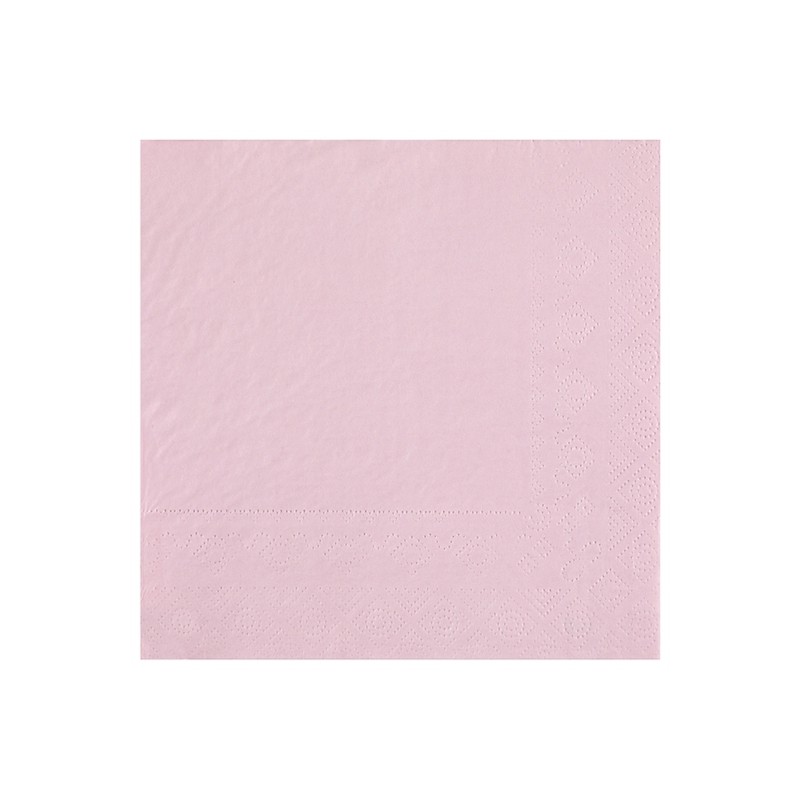 25 SERVIETTES PAPIER CRYSTAL ROSE CLAIRE COL 8 33 X 33 CM 25 SERVIETTES PAPIER CRYSTAL ROSE CLAIRE COL 8 33 X 33 CM