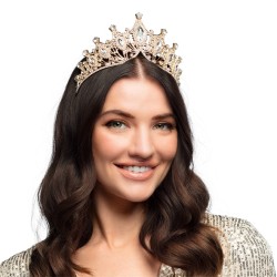 DIADEME TIARE ROYAL LADY OR ET ROSE 