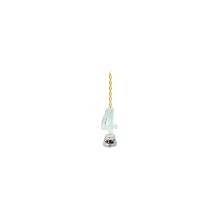BOUGIE LED CHIFFRE 4