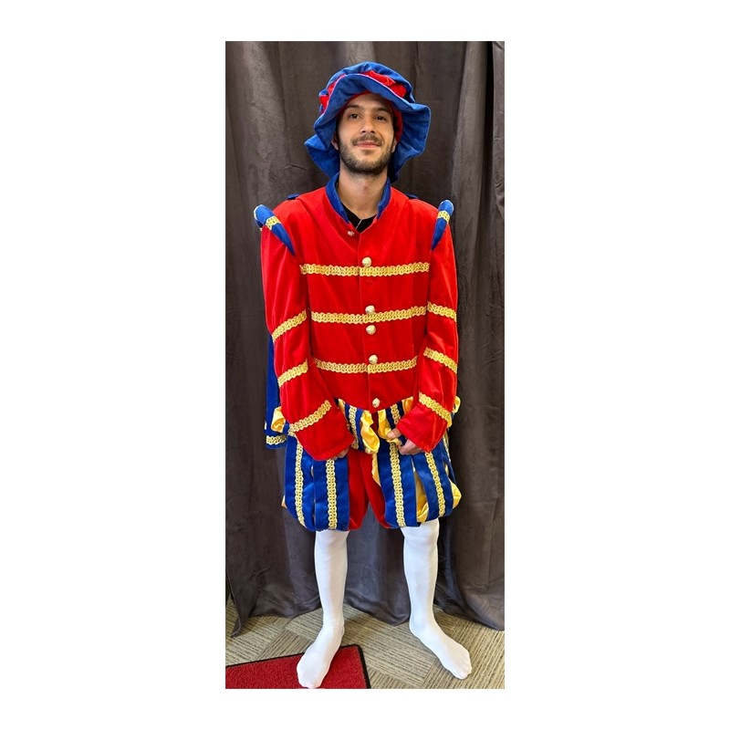 DEGUISEMENT HOMME PRINCE ROUGE ET BLEU TAILLE M- L DEGUISEMENT HOMME PRINCE ROUGE ET BLEU TAILLE M- L