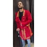 DEGUISEMENT VESTE DE MARQUIS ROUGE ET OR TAILLE M-L