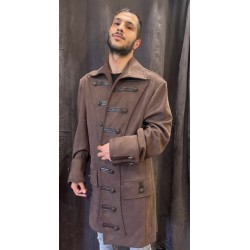 DEGUISEMENT VESTE PIRATE MARRON TAILLE L-XL