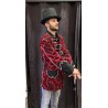 DEGUISEMENT VESTE ROUGE ET NOIR TAILLE STANDARD