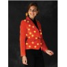 DEGUISEMENT VESTE  ROUGE PAILLETTE TAILLE STANDARD 