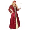 DEGUISEMENT FEMME PRINCESSE MEDIEVAL ROUGE ET OR TAILLE XL 