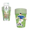 6 GOBELETS FOOT 25 CL 
