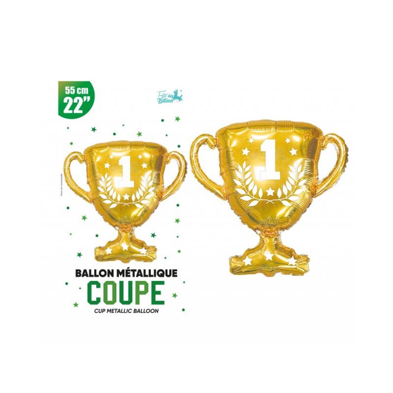 BALLON METALLIQUE COUPE DORE 55 CM BALLON METALLIQUE COUPE DORE 55 CM