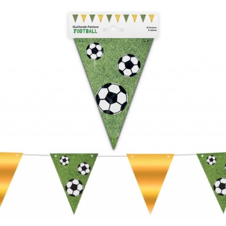 GUIRLANDE FANION FOOTBALL 3 METRES