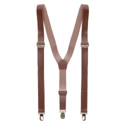 BRETELLE SIMILI CUIR MARRON