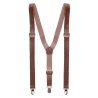 BRETELLE SIMILI CUIR MARRON