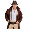 BRETELLE SIMILI CUIR MARRON