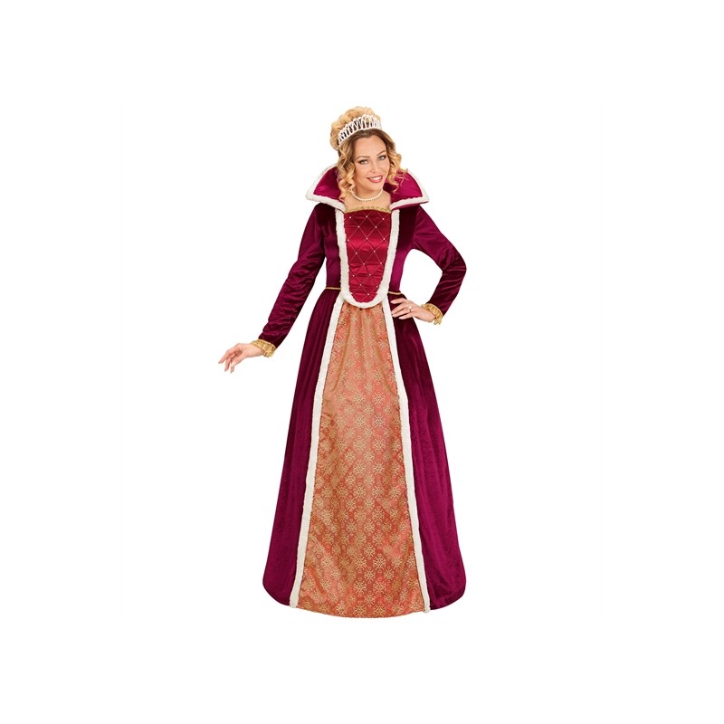 DEGUISEMENT FEMME MEDIEVAL BORDEAUX ET OR TAILLE M DEGUISEMENT FEMME MEDIEVAL BORDEAUX ET OR TAILLE M