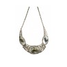 COLLIER REINE-OR ANTIQUE PIERRES BLANCHES 